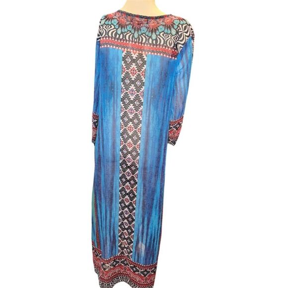 Venus Women's Multicolor Front-Hook Long Cape Beach Cover Up Size L - Picture 8 of 15